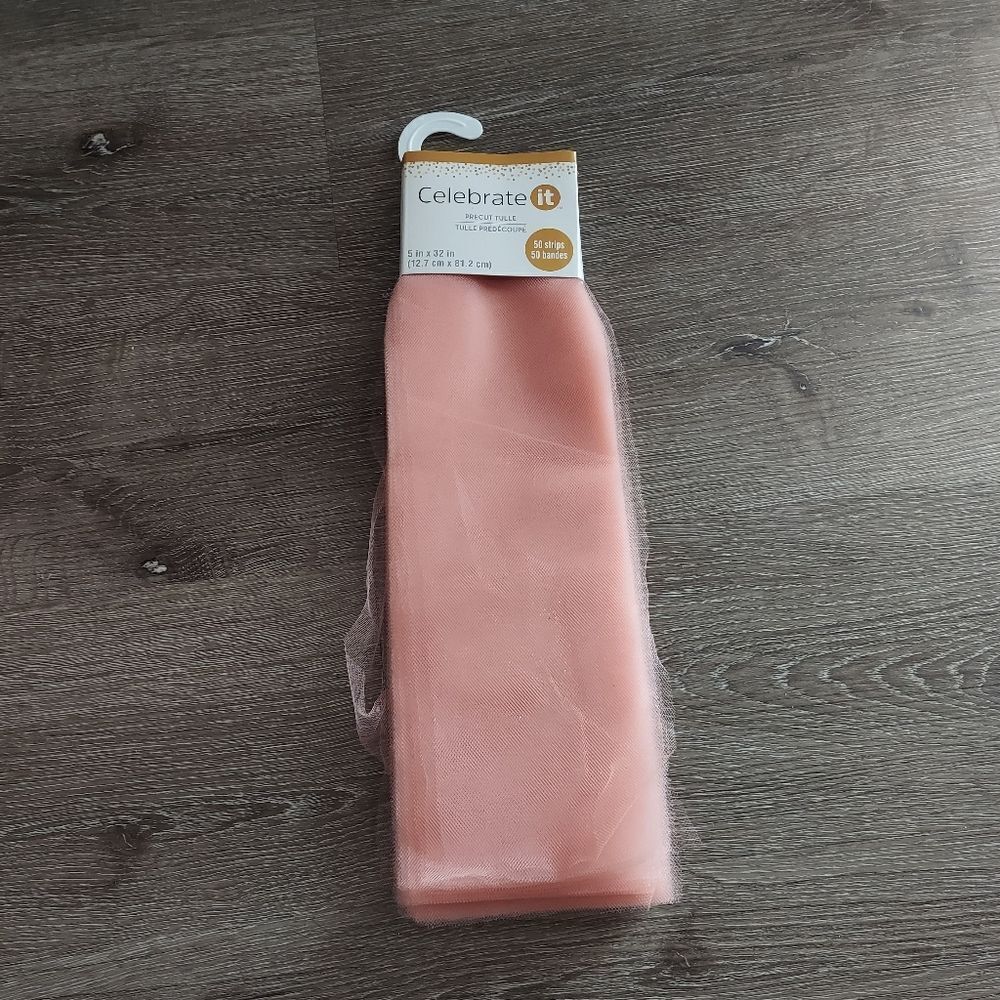 Blush Pre-Cut Tulle Strips by Celebrate It